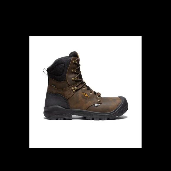 Keen 1026488 8″ Independence Dark Earth/Black Carbon Fiber Toe WP Work Boot 8D